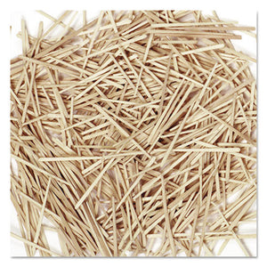 ESCKC369001 - Flat Wood Toothpicks, Wood, Natural, 2500-pack