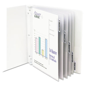 ESCLI05557 - Sheet Protectors With Index Tabs, Heavy, Clear Tabs, 2", 11 X 8 1-2, 5-st