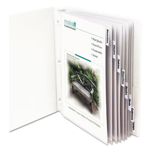 ESCLI05587 - Sheet Protectors With Index Tabs, Clear Tabs, 2", 11 X 8 1-2, 8-st