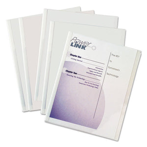 ESCLI32457 - Report Covers With Binding Bars, Economy Vinyl, Clear, 8 1-2 X 11, 50-bx
