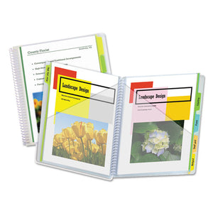 ESCLI33650 - 10-Pocket Poly Portfolio With Write-On Tabs, Polypropylene, Clear