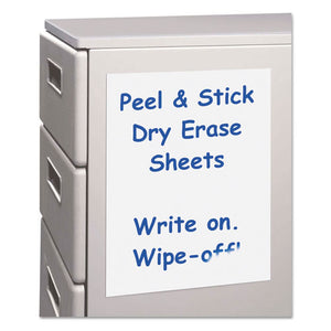 ESCLI57911 - Peel And Stick Dry Erase Sheets, 8 1-2 X 11, White, 25 Sheets-box