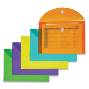 ESCLI58030 - REUSABLE POLY ENVELOPE, 8 1-2 X 11, ASSORTED, 10-PACK