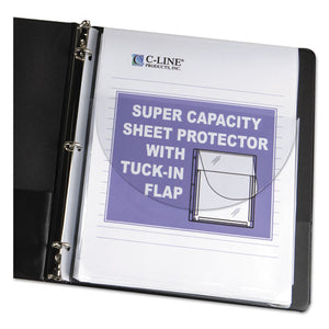 ESCLI61027 - Super Capacity Sheet Protector With Tuck-In Flap, 200", Letter Size, 10-pack