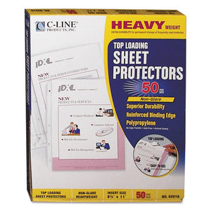 ESCLI62018 - Heavyweight Polypropylene Sheet Protector, Non-Glare, 2", 11 X 8 1-2, 50-bx
