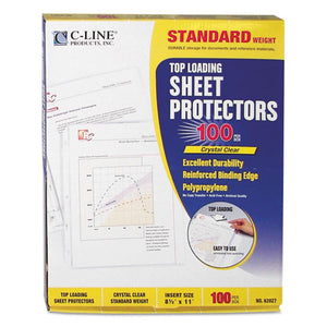 ESCLI62027 - Standard Weight Polypropylene Sheet Protector, Clear, 2", 11 X 8 1-2, 100-bx