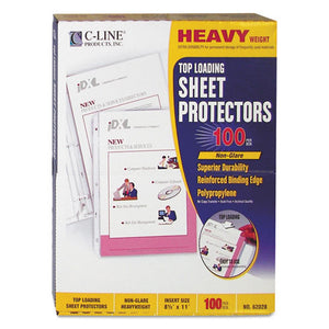 ESCLI62028 - Heavyweight Polypropylene Sheet Protector, Non-Glare, 2", 11 X 8 1-2, 100-bx