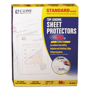 ESCLI62038 - Standard Weight Polypropylene Sheet Protector, Non-Glare, 2", 11 X 8 1-2, 50-bx