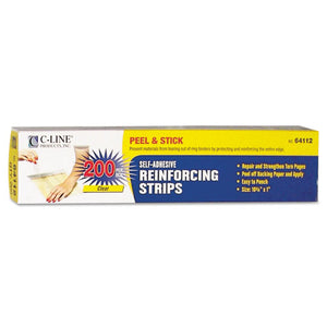 ESCLI64112 - Self-Adhesive Reinforcing Strips, 10 3-4 X 1, 200-bx