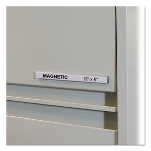 ESCLI87207 - HOL-DEX MAGNETIC SHELF-BIN LABEL HOLDERS, SIDE LOAD, 1-2" X 6", CLEAR, 10-BOX