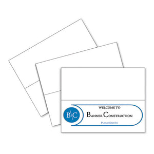 ESCLI87517 - SCORED TENT CARDS, 11 X 4 1-4, WHITE CARDSTOCK, 50 LETTER SHEETS-BOX