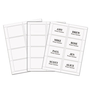 ESCLI92377 - Laser Printer Name Badges, 3 3-8 X 2 1-3, White, 200-box