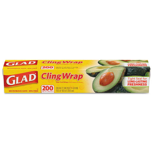 ESCLO00020CT - Clingwrap Plastic Wrap, 200 Square Foot Roll, Clear, 12-carton