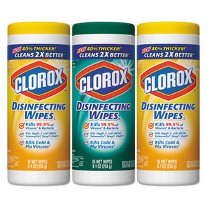 ESCLO30112 - Disinfecting Wipes, 7 X 8, Fresh Scent-citrus Blend, 35-canister, 3-pack