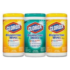 ESCLO30208PK - Disinfecting Wipes, 7 X 8, Fresh Scent-citrus Blend, 75-canister, 3-pk