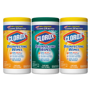 ESCLO30208 - Disinfecting Wipes, 7x8, Fresh Scent-citrus Blend, 75-canister, 3-pk, 4 Packs-ct