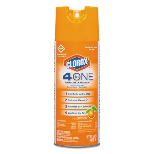 ESCLO31043CT - 4-In-One Disinfectant & Sanitizer, Citrus, 14oz Aerosol, 12-carton