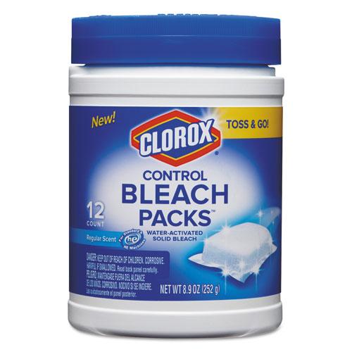 ESCLO31371 - CONTROL BLEACH PACKS, REGULAR, 12 TABS-PACK, 6 PACKS-CARTON