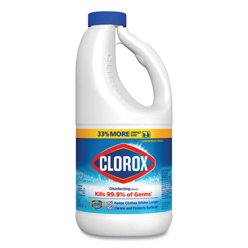 Regular Bleach With Cloromax Technology, 43 Oz Bottle, 6-carton