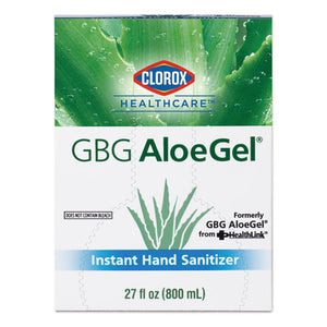 Gbg Aloegel Instant Gel Hand Sanitizer, 800 Ml Bag-in-a-box, 12-carton