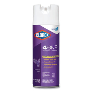 4 In One Disinfectant And Sanitizer, Lavender, 14 Oz Aerosol, 12-carton