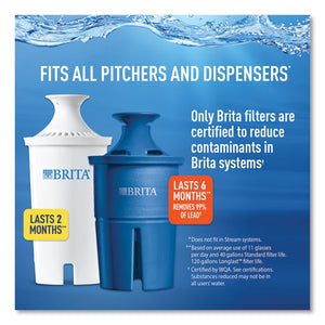 Space Saver Water Filter Pitcher, 48 Oz, 6 Cups