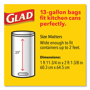 Tall Kitchen Quick-tie Bags, 13 Gal, 0.66 Mil, 23.75" X 28", White, 80-box