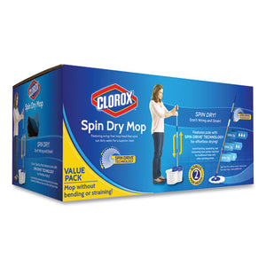 Spin Dry Mop, White Cloth Head