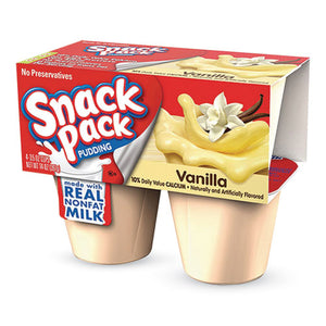 Pudding Cups, Vanilla, 3.5 Oz Cup, 48-carton
