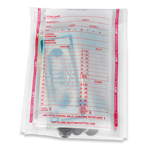 Deposit Bag, 5.75 X 8.75 X 3, 2 Mil Thick, Plastic, Clear, 1,000-carton