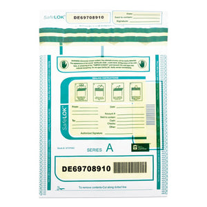 Deposit Bag, 9 X 12, 2 Mil Thick, Plastic, Clear, 100-pack