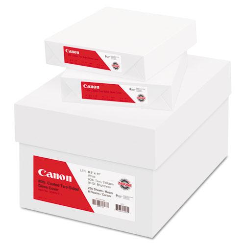 ESCNM0340V115 - Coated Two-Sided Gloss Cover Paper, 8-1-2 X 11, 80 Lb., White, 250 Sheets-pack