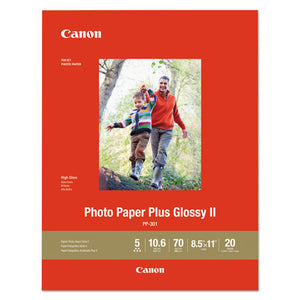 ESCNM1432C003 - Photo Paper Plus Glossy Ii, 70 Lb, 8 1-2 X 11, White, 20 Sheets-pack