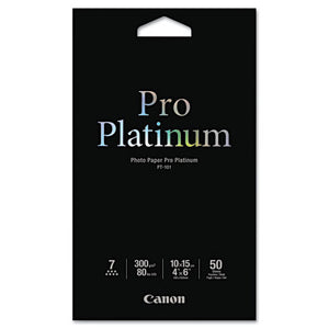 ESCNM2768B014 - Photo Paper Pro Platinum, High Gloss, 4 X 6, 80 Lb., White, 50 Sheets-pack
