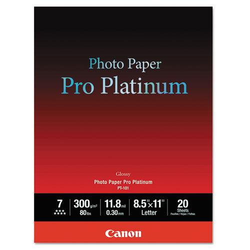 ESCNM2768B022 - Photo Paper Pro Platinum, High Gloss, 8-1-2 X 11, 80 Lb., White, 20 Sheets-pack