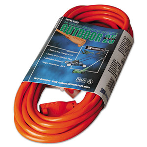 ESCOC02307 - Vinyl Outdoor Extension Cord, 25ft, 13 Amp, Orange