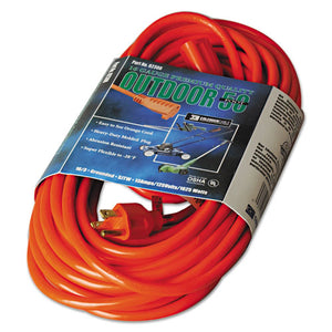 ESCOC02308 - Vinyl Outdoor Extension Cord, 50ft, 13 Amp, Orange