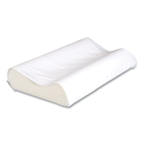 Basic Support Foam Cervical Pillow, Standard, 22 X 4.63 X 14, White