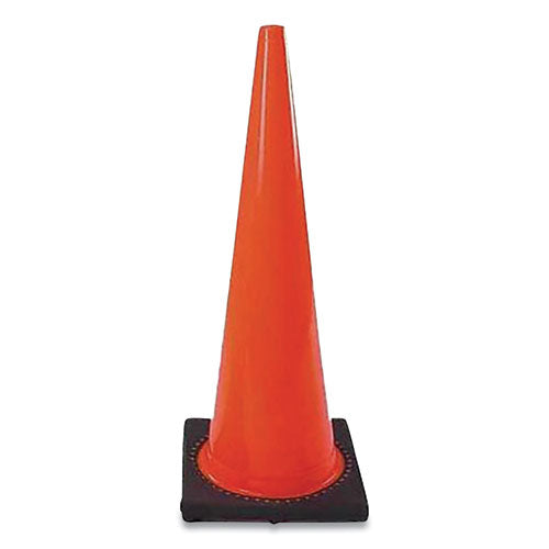 Dw Series Traffic Cone, 18" H, Orange-black