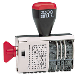 ESCOS010180 - Dial-N-Stamp, 12 Phrases, 1 1-2 X 1-8
