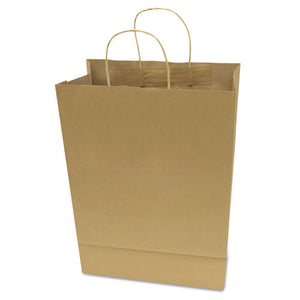 ESCOS091565 - Premium Shopping Bag, Brown Kraft, 10" X 13", 50-box