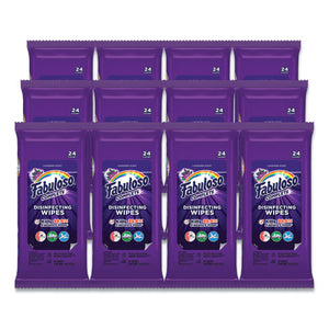 Multi Purpose Wipes, Lavender, 7 X 7, 24-pack, 12 Packs-carton