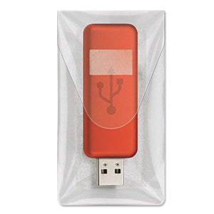 ESCRD21140 - Hold It Usb Pockets, 3 7-16 X 2, Clear, 6-pack