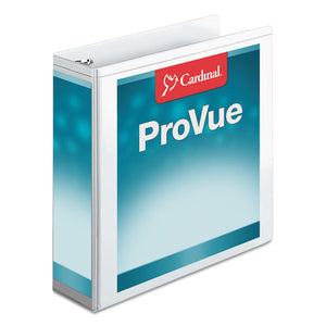 Provue Non-stick Concealed Rivet Round Ring Binder, 3 Rings, 3" Capacity, 11 X 8.5, White