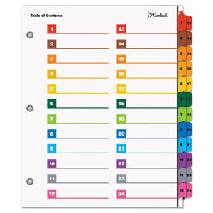 ESCRD60960 - Onestep Printable Table Of Contents-dividers, 24-Tab, 11 X 8 1-2, Multicolor