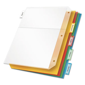 ESCRD84009 - Poly Ring Binder Pockets, 11 X 8 1-2, Letter, Assorted Colors, 5-pack