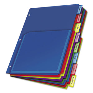 ESCRD84013 - Poly Expanding Pocket Index Dividers, 8-Tab, Letter, Multicolor, Per Pack