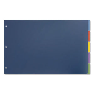 ESCRD84250 - Tabloid-Size Poly Index Divider, 5-Tab, Multicolor Colors