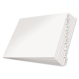 ESCRD84815 - Paper Insertable Dividers, 8-Tab, 11 X 17, White Paper-clear Tabs