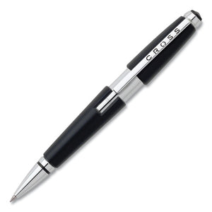 Edge Retractable Gel Pen, Medium 0.7 Mm, Black Ink, Titanium Barrel